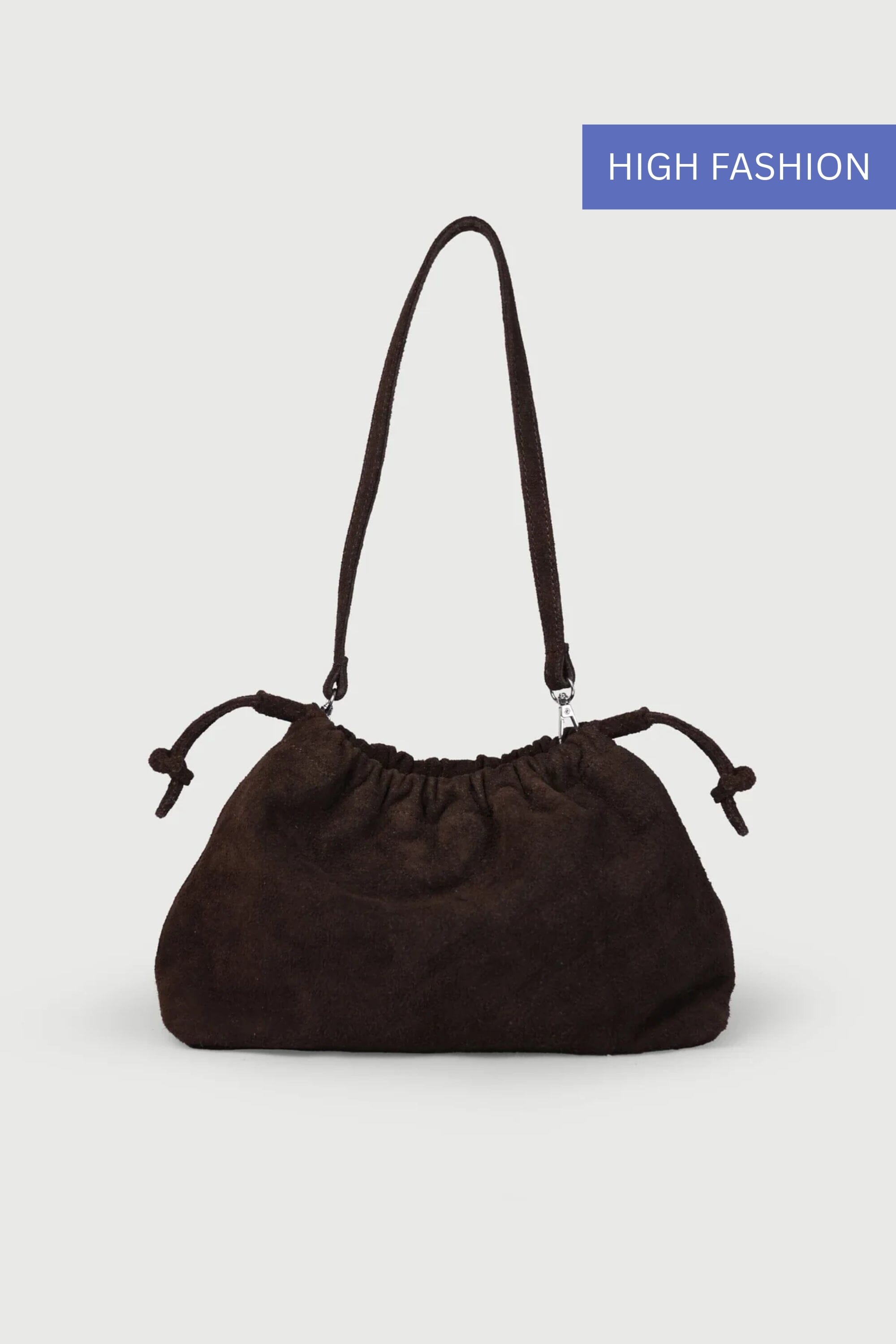 Scrunch in Brown Suede