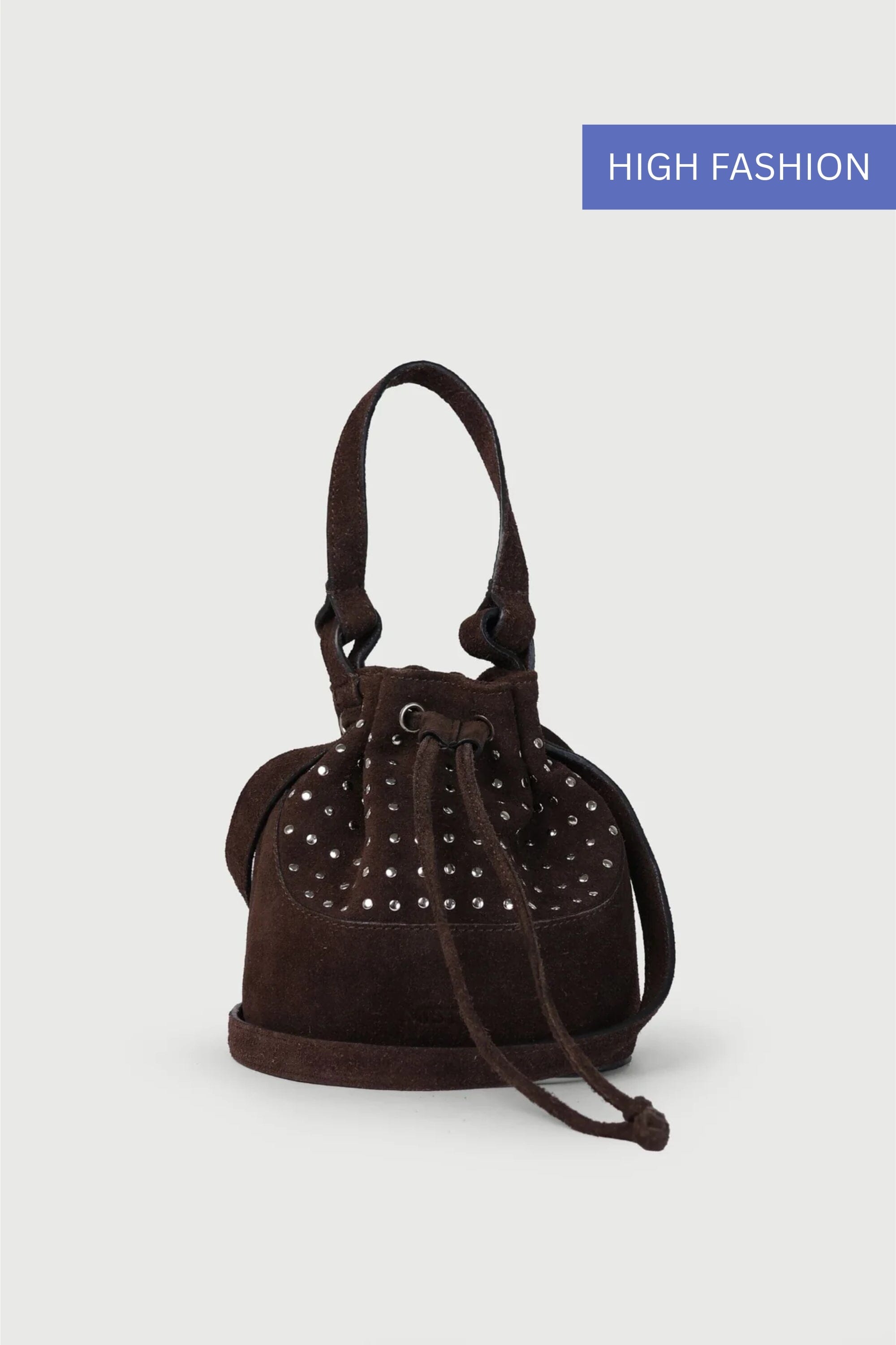 The Pockette in Brown Suede
