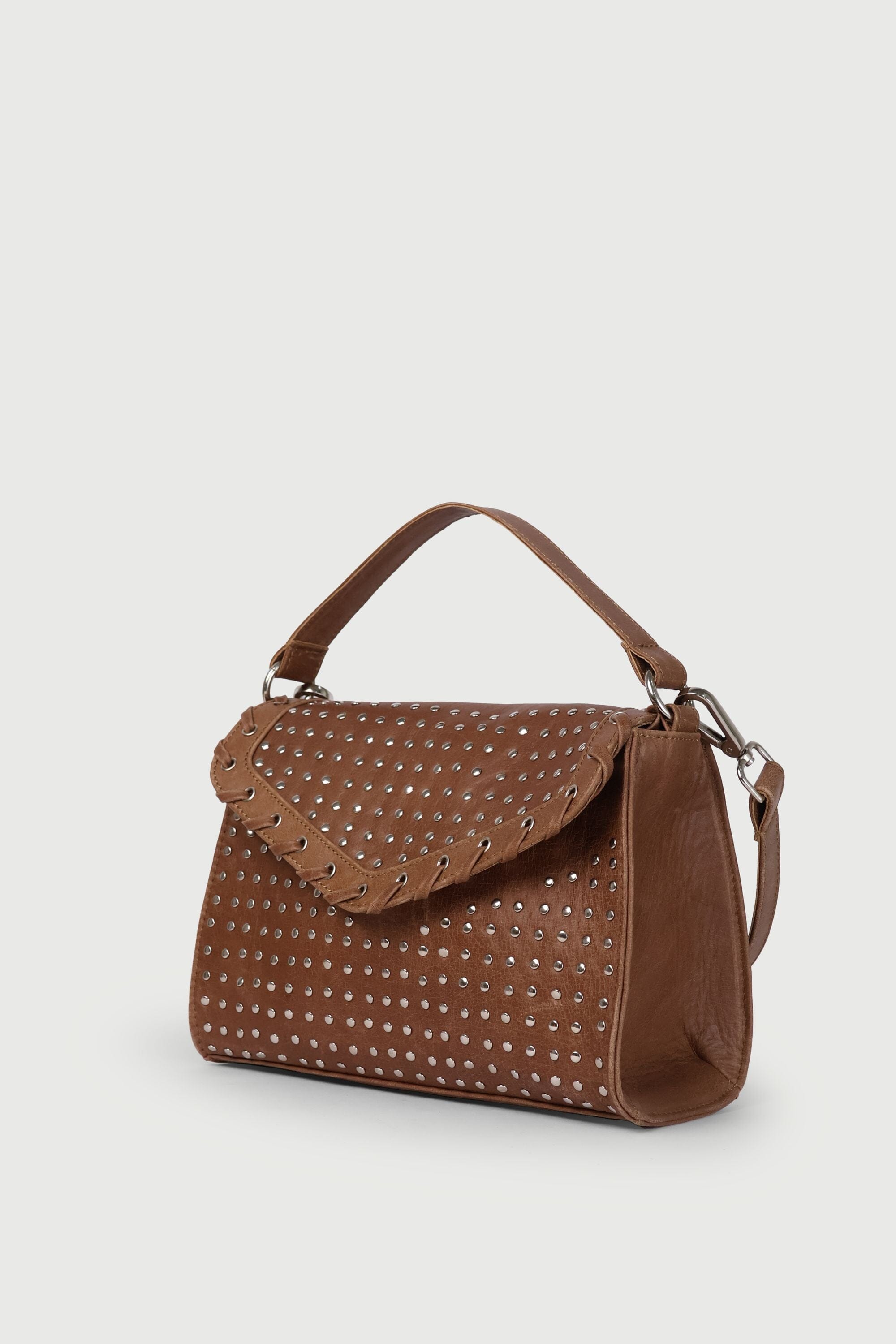 Icon Flap Bag in Brown Crunch