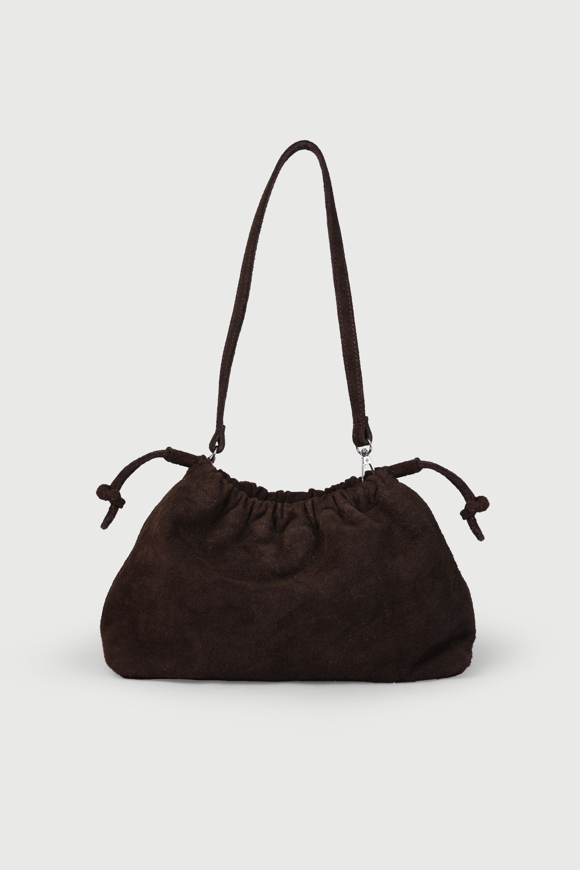 Scrunch in Brown Suede