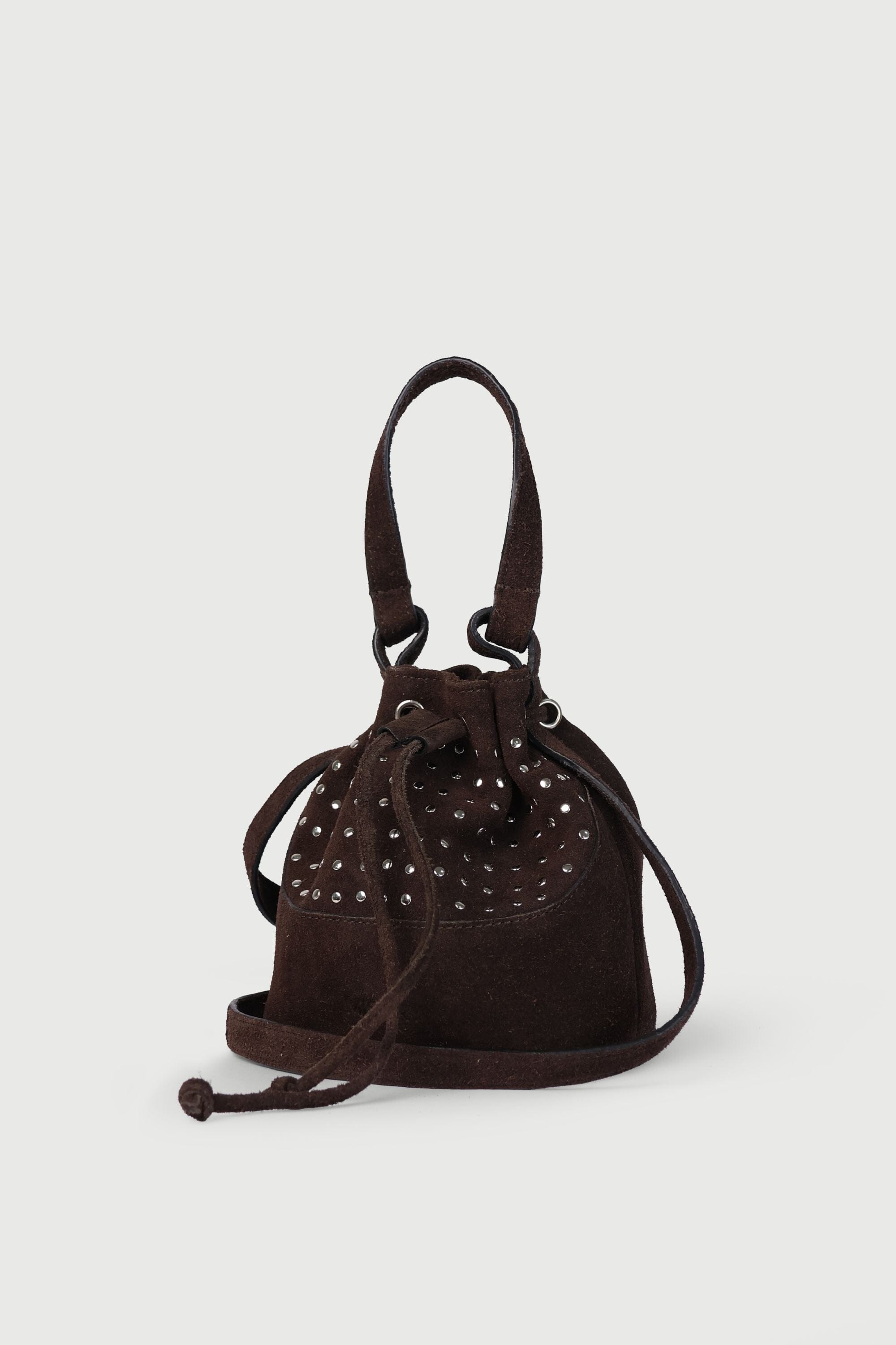 The Pockette in Brown Suede