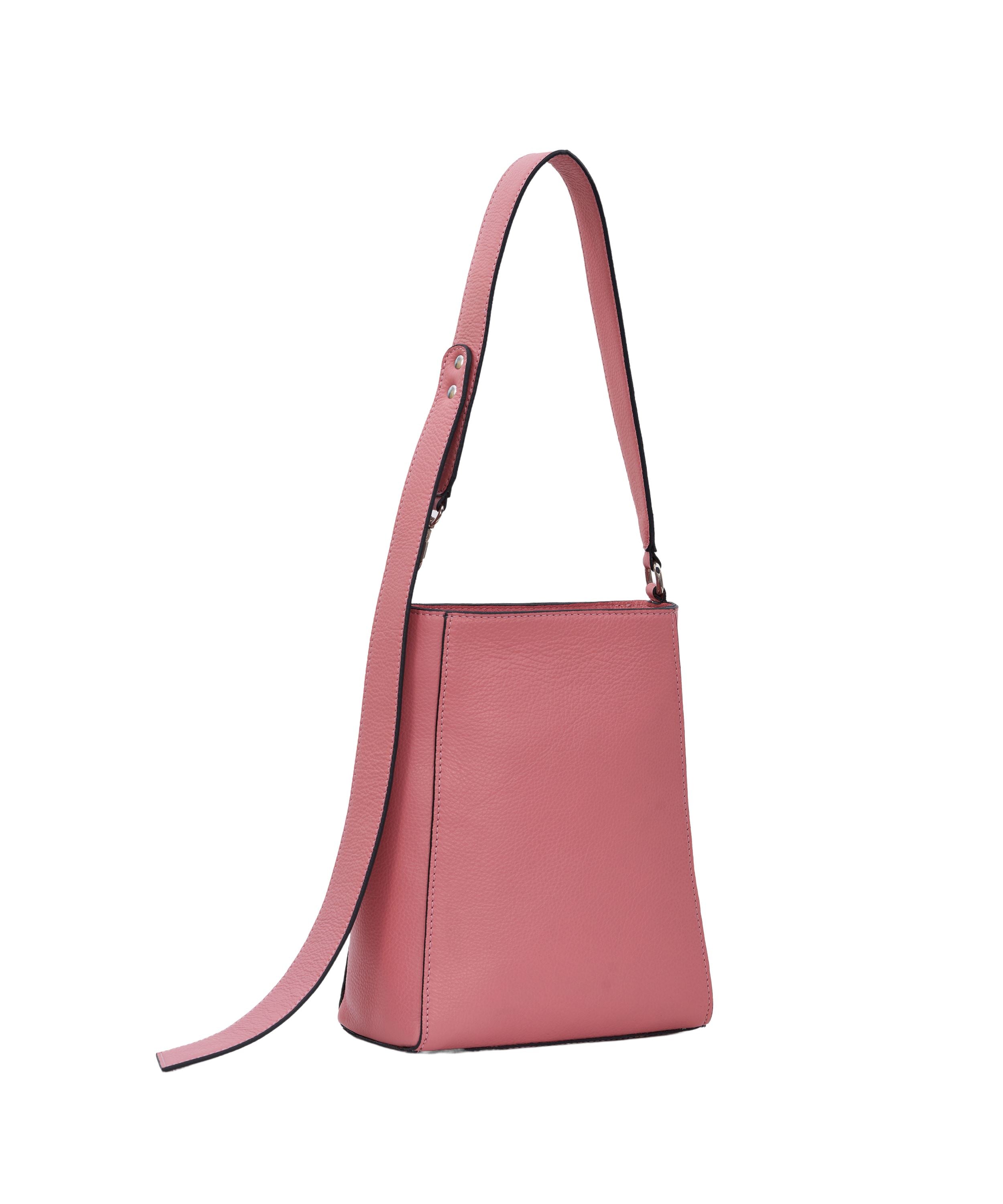 Ilene Shoulder Bag in Pebbled Pink