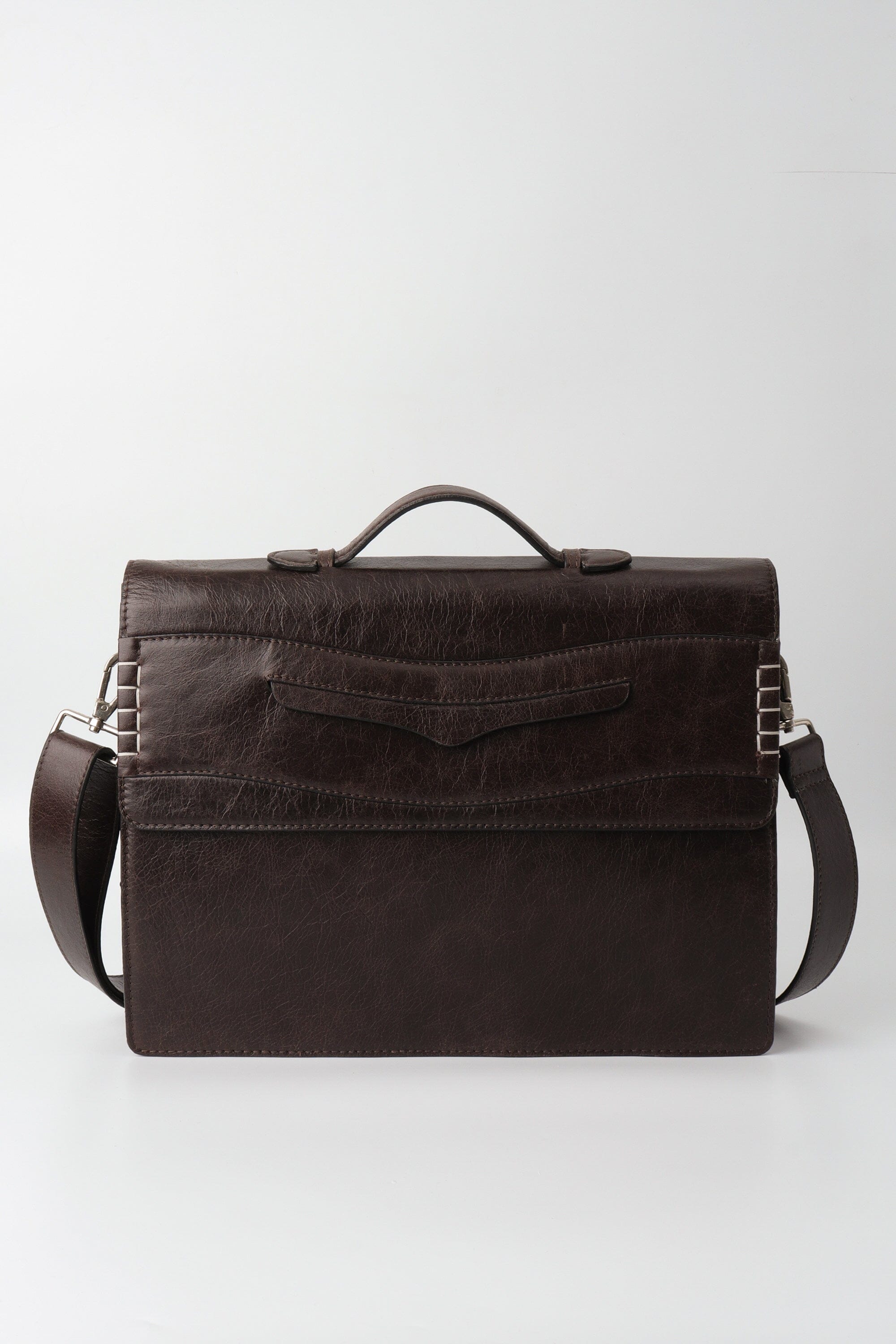 Classic Penny Messenger in Brown Crunch