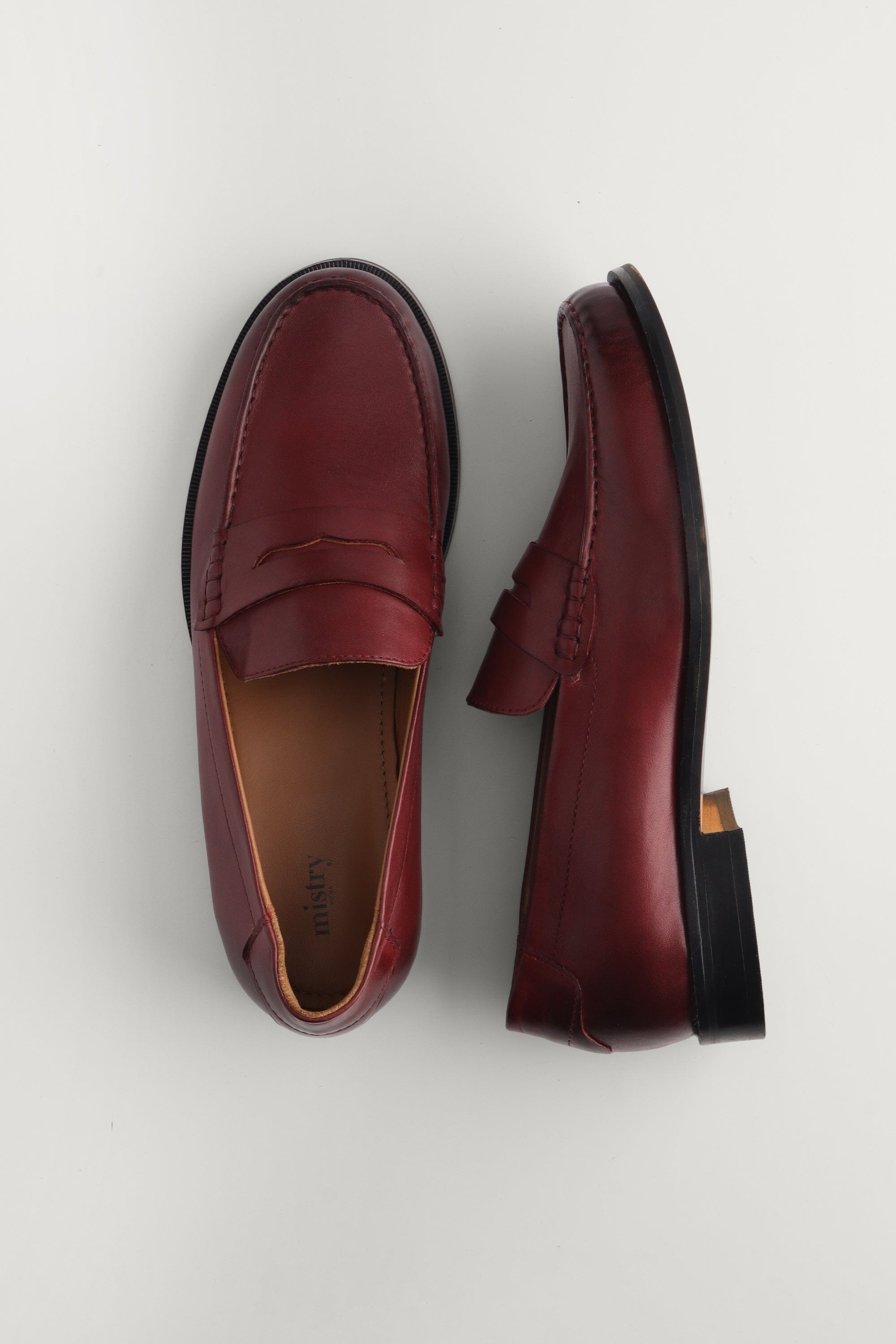 Classic Penny Cut Loafers in Boredaux