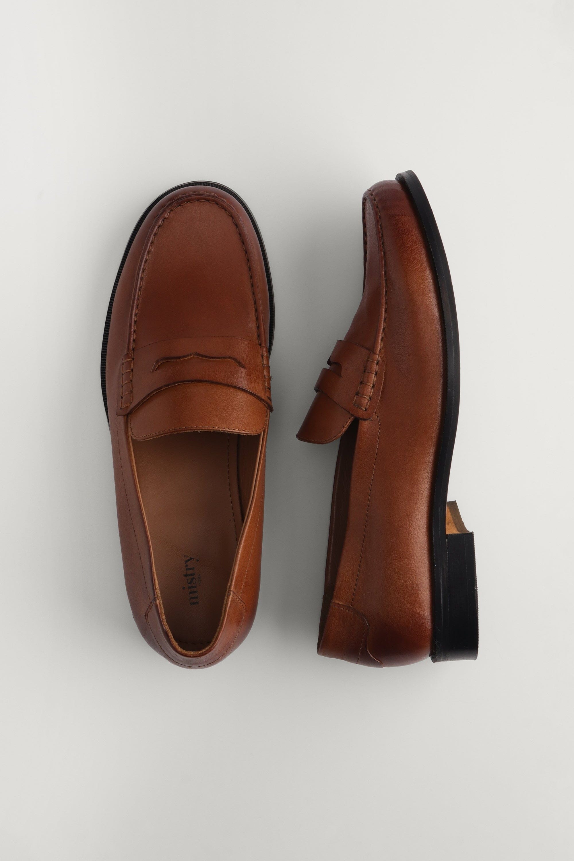 Classic Penny Cut Loafers in Tan