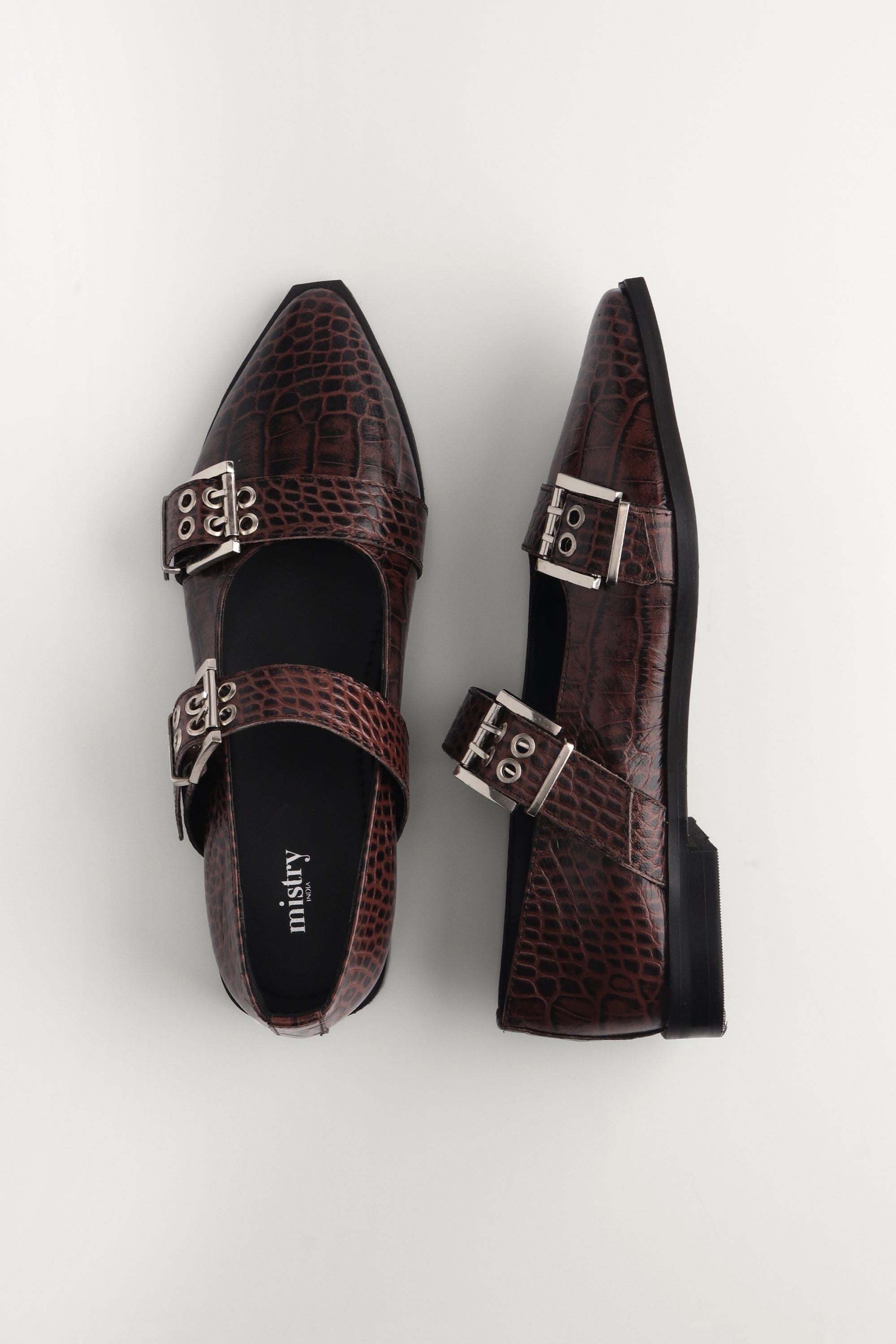 Buckled Ballet Flats in Kaia
