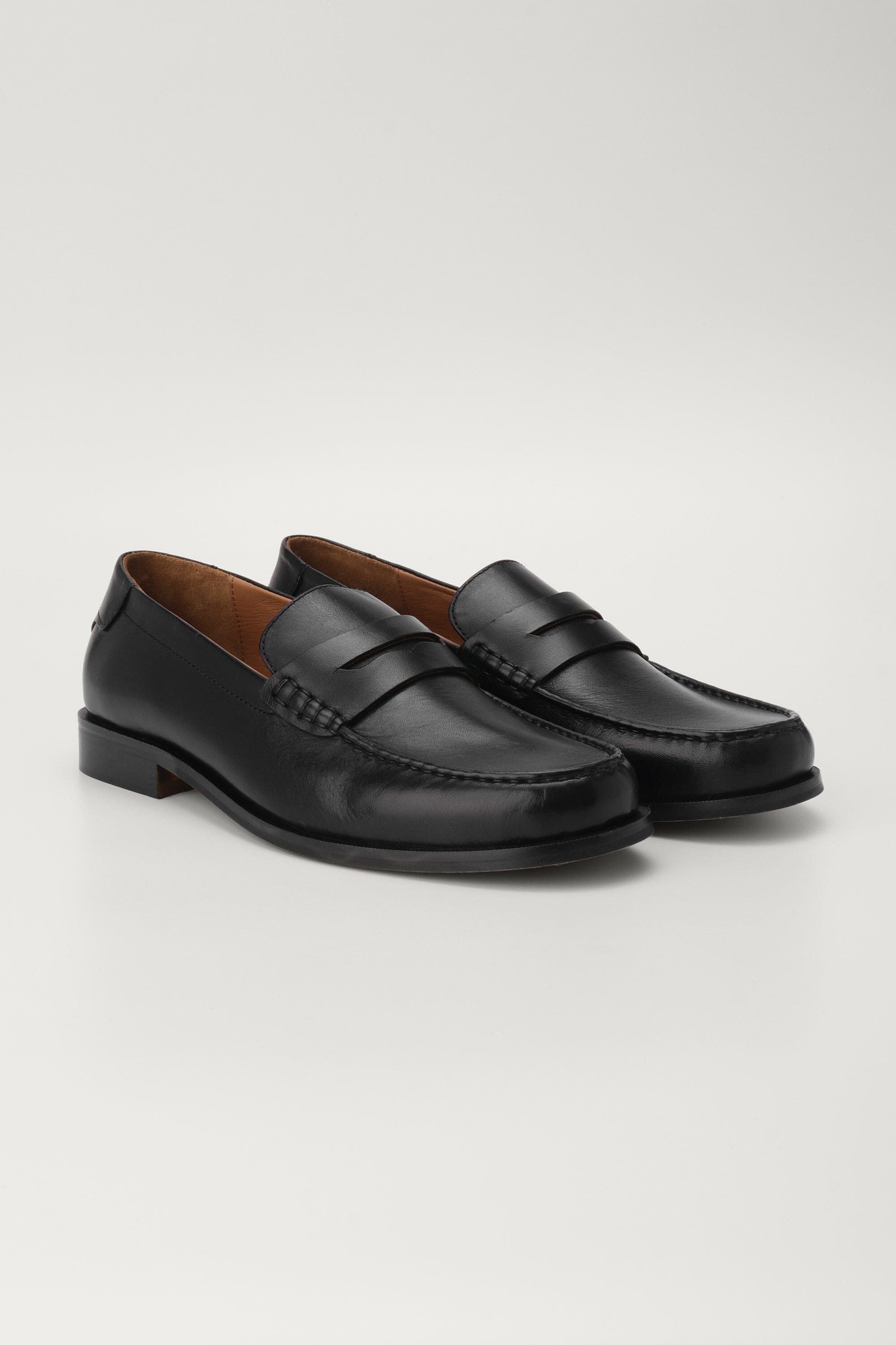 Classic Penny Cut Loafers in Black