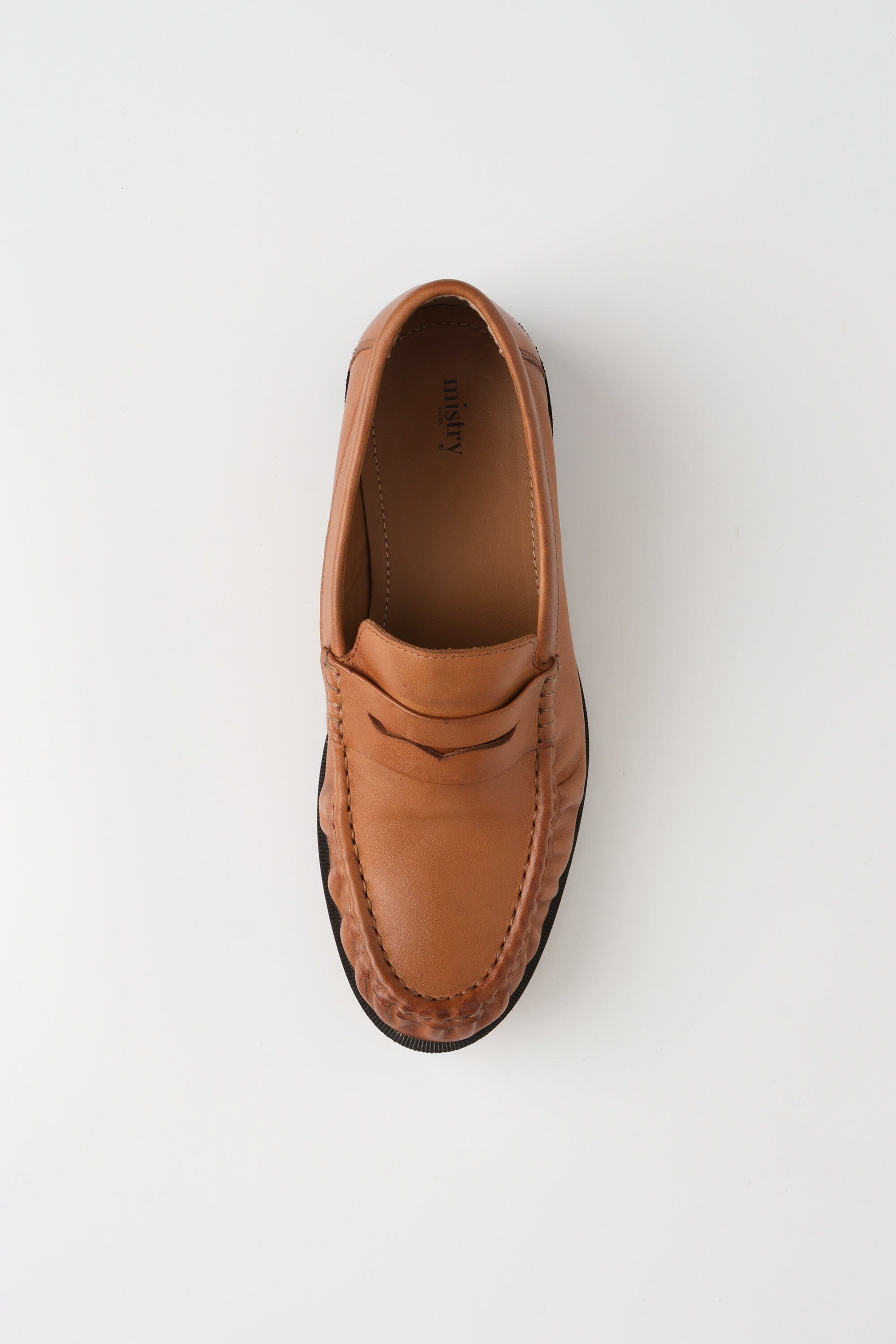 Ruche Penny Loafer in Tan