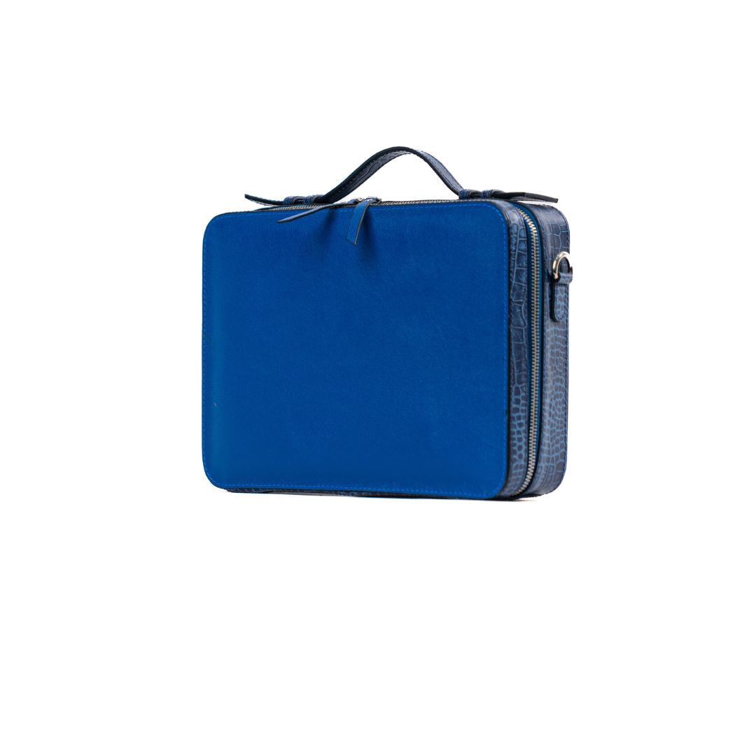 Briefcase blue azure